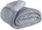 EHC Fleece Blanket Sofa Throw, Cozy Blanket Soft Fluffy Throws for sofa Large Bed and Couch Double, Light Grey, 150x200cm