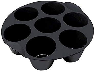 Air Freidora Muffins, Tazas de Silicona para Pasteles, 7 Tazas de Molde Redondo para Muffins, Bandeja de Aire Accesorios para freidora, se Puede Utilizar para Hacer Pasteles, Magdalenas, Chocolates