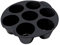 GeKLok Air Fryer Moules à muffins, en silicone, 7 tasses, ronds, pour friteuse, peut être utilisé pour la fabrication de gâteaux (21 cm)
