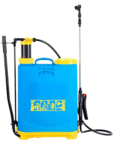 sunyu 16 L Pulverizador a Presión para Plantas, Mochila Pulverizador, con Accesorios Lanza de Pulverización Limpieza Regar Huerto y Jardín