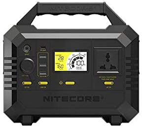 Nitecore Powerstation NES500-144000 mAh, USB-A, USB-C, 230 V y Salidas de 12 V.