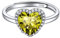 ChicSilver Frauen Fingerring Silber Liebe Herz Ring mit Peridot Gebursstein Damen Verstellbarer Ringe Silber 925 Ring mit Zirkonia Offen Silver Rings Women Vorsteckring Stapelring Schmuck für Party