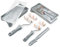 ROLLINGDOG Kleine Farbroller Set – 5,1 cm und 10,2 cm Farbwalzen mit Tablett, fusselfreie kleine Rollenhülsen, Heimdekorationswerkzeug zum Malen von Wand, Decken, Kanten