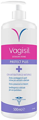 Vagisil Antibakterielle Unterwäsche für Damen Protect Plus, tägliche Intimpflege, Damenunterwäsche, mit Neemöl und Teebaumöl, 500 ml