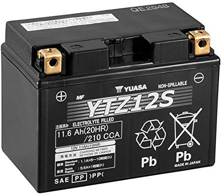 Battery YUASA - YTZ12-S PRECHARGE READY FOR USE HONDA SH 300 SH 350 YTZ12 YTZ12S