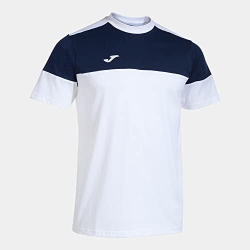 Joma Kurzarmshirt Mann Crew V Weiss Marineblau