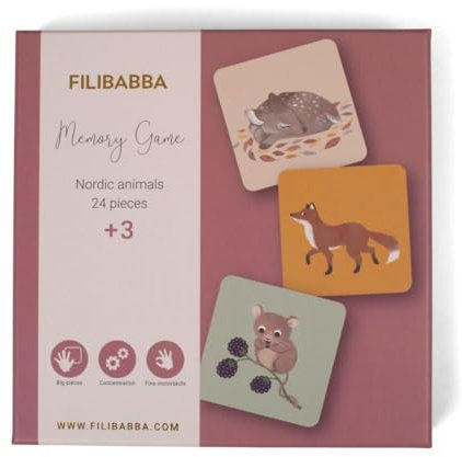 Jeu de memory Animaux de la forêt - FILIBABBA