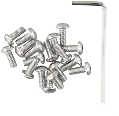 EpheyFIF 54 Stück Stahl-Batterieabdeckungsschrauben für NINEBOT Max G30 Elektroroller 10 x 4 mm, Elektro-Scooter-Bodenabdeckung