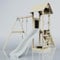 Rebo PolarPlay Tower Kids Wooden Climbing Frame - Swing Destin Mist
