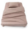 Blumtal Set lenzuola letto singolo 3pz - completo letto singolo certificato OEKO-TEX - lenzuolo con angoli 90x190x30cm + lenzuola singolo 160x275cm + federa cuscino 50x80cm in microfibra - in rosa
