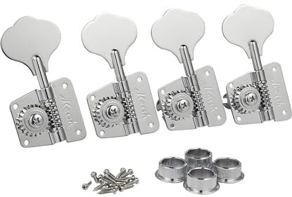 Vintage Linkshänder 4L 70er Jahre Kleeblatt Bass Tuners Bass Tuning Mechaniken Bass Tuning Tasten für Jazz J Bass/Precision P Bass Chrom