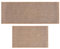 WELL AT HOME Set de Tapis de Cuisine Antidérapants, Lavables en Machine, Absorbants, Confort et Durabilité, Idéal pour Cuisine, Salle de Bain, Entrée - Set de 2 Tapis de Sol, 120x44cm + 75x44cm