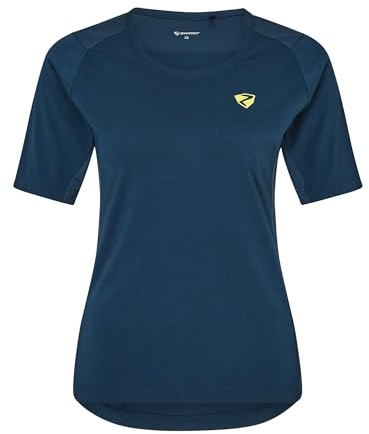 Ziener Damen NESTONIA Fahrradshirt/Radshirt - Mountainbike|Rennrad - atmungsaktiv,schnelltrocknend,elastisch,Kurzarm, hale Navy, 48