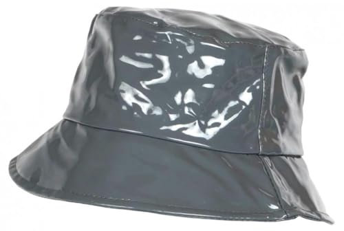 Nyls Création Regenhut, grau, modisch, Bob, wasserdicht, mit Lack Pluyx – Größe: Einheitsgröße – Farbe: Grau – Unisex, grau, Einheitsgröße