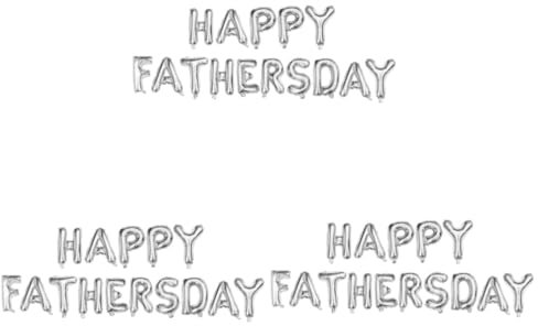 Garneck 3st Vatertagsdekorationsballons Vatertag Folienballons Einfaches Design Engel Tortenaufsatz Ägyptisch Partydekorationen Partyzubehör Dekoration Partykram Partybedarf Aluminiumfolie