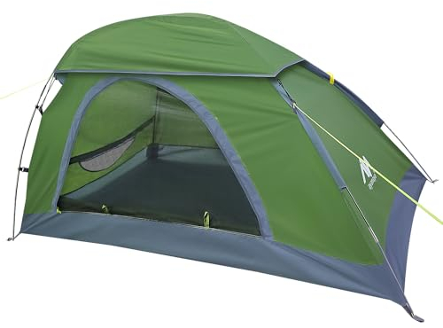 AYAMAYA 1, Personen-Zelt, Rucksackreisen, Leicht, Einzelpersonen-Wanderzelt, Dachfenster, wasserdichte Regenlüftung, Bodenschlitz, Einfacher Aufbau, Kleines Zelt für Camping, Rucksackreisen, Wandern