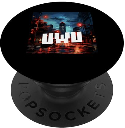 uwu Ästhetische Dampfwelle PopSockets mit austauschbarem PopGrip