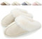 HILAX Pantofole Donna Uomo Invernali Peluche Ciabatte Casa Comode Pelose Inverno Scarpe di Cotone Morbida Slippers Winter Interne, Beige, 44/45 EU