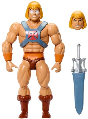 Masters of the Universe Origins Actionfigur Faker aus der Cartoon-Kollektion, ca. 14 cm groß, He-Man-Duplikat aus der TV-Serie der 1980er, detailreiches Design und 16 Bewegungspunkte, JBM82