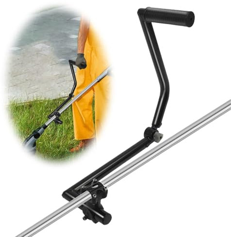 Einstellbare String Trimmer Griff Ergonomische Trimmer Griff mit Halterung Clamp Trimmer Griffverlängerung für Rasenpflege Landschaft Hof Trimmen Kante