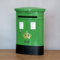 YZMJXNYY Briefkasten, Postkasten mit 2X Schlüssel,briefkästen Wandmontage, Standbriefkasten, Briefkasten Retro, für Das Home-Office Im Außenbereich(Green)