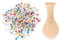 Sewroro 1 Satz Vase selber Machen Blumenvasen für Tafelaufsätze Wohnakzente Dekor Spiegelvase Blumendekor Mosaik Hand vase Handgemachte Blumenvase manuelles Vasendekor Heimwerkervase Glas