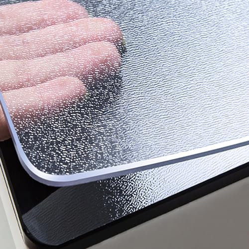 Mantel transparente esmerilado impermeable para el hogar, cocina, escritorio, 90 x 360 cm, 1,5 mm de grosor