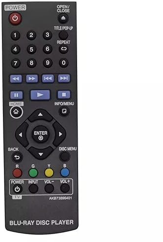 XINFUTE AKB73896401 compatible con LG Blu-Ray Disc DVD Remote BP300 BP340 AKB73735801