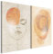 murando - Wandbilder XL Set Geometrische Formen 80x60cm 2 Teilig je 40x60cm Collage 2er Vlies Leinwandbild Kunstdruck Modern Wand Bild Design Leinwand Bilder Dekoration - Mehrteilige a-H-10155-b-a