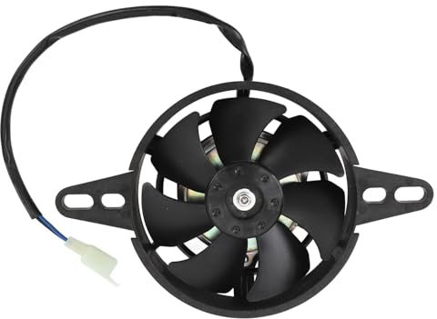 Motorcycle Radiator Cooling Fan, 12V Oil Cooler Water Cooler Electric Fan Motor Replacement for 150‑250C C ATV Quad Go Kart Motorbike