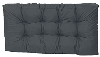 TexDeko® Garden Palettenkissen 120x40x18cm (nur Sitzkissen) Anthrazit | In- & Outdoor, wasserabweisend, UV-beständig, zusätzlicher Vliesmantel, formstabile Palettenpolster, gesteppt, Gartenmöbel