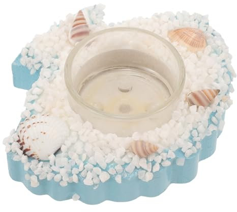 Zerodeko Muschel-kerzenhalter Wärmer Soja Flackern Flamme Diffusor Lampe Desktop-kerzendekor Strandkerzenhalter Kerzenständer Für Die Dekoration Kerzenhalter Wohnkultur Harz