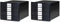 HAN Schubladenbox, Schwarz, 4 Schubladen, 10128-13 (Packung mit 2)