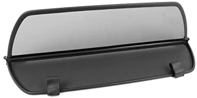 TiefTech Deflector de Viento para Mercedes R129 Descapotable (1989-2000) - Plegable - con Cierre Rápido - Negro | Deflector de Viento | Deflector de Aire | Parabrisas para descapotable