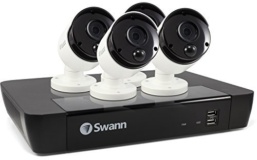 Swann CCTV System - 8 Channel 5MP NVR with 4 x 5MP Thermal Sensing Cameras & 2TB HDD