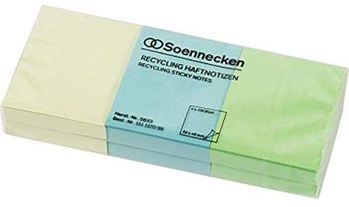 Soennecken Haftnotiz oeco 5833 RC 50x40mm 100Bl. sort. 6St.