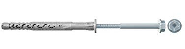 Fischer Langschaftdübel SXRL 10x80 FUS Sechskantschraube mit U-Scheibe, 522719-1, VPE 1 Stück