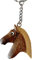 JA Horse - Holz Schlüsselanhänger Pferd Pferdchen Pony Reiten Tier handgemacht (Kleiner brauner Pferdekopf)