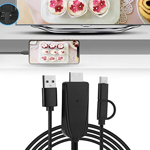 Dpofirs Supporta cavo HDMI APP Bluetooth/Miraplug, cavo di mirroring o schermo per TV per proiettore per monitor
