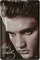 Blechschilder Elvis Presley Bekannte Persönlichkeiten Celebrities Deko Schild Metallschild Retro Türschild Vintage Eingang Geschenk zum Geburtstag oder Weihnachten 20x30 cm
