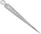 Bestgle Medidor Cónico 1-15 mm 1/32-5/8 Pulgada Herramientas de Medición Metal de Acero a Escala de Doble Cara Ulnar Pulgadas & Métrico