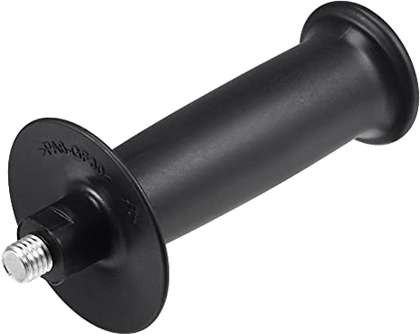 sourcing map Rotary Tool Side Handle, Auxiliary M12 Thread for Angle Grinding Plastic Black