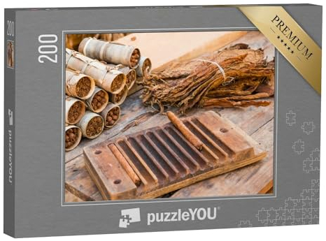 puzzleYOU: Puzzle 200 Teile „Landschaft in Kuba: Anbau von Tabak vor atemberaubender Kulisse“ – aus der Puzzle-Kollektion Mittelamerika