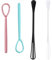 4 Pcs Plastic Egg Whipper Reusable Small Egg Beater Manual Multifunction Mini Whisks for Cooking Blending Whisking Mixing Frothing & Stirring (Random Color)