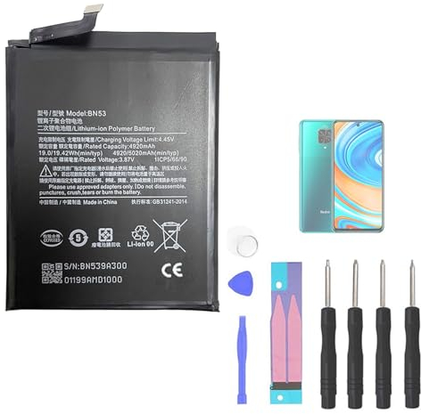 Aousavo BN53 - Batería de Repuesto Compatible con Redmi Note 10 Pro con Kit de Herramientas Gratuito