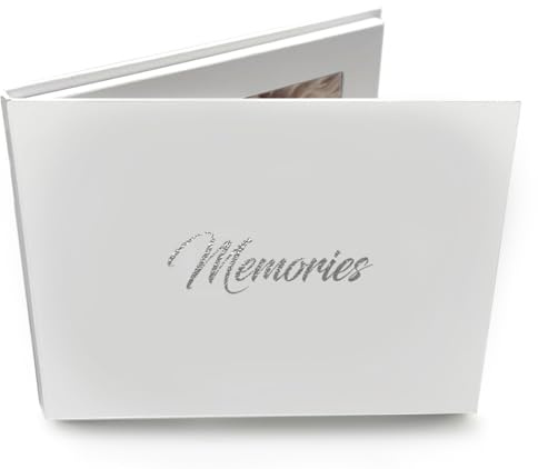 Talking Print 17,8 cm (7 Zoll) IPS-HD-Video-Memory-Buch – Memories-Silberfolie auf dem Einband – A5-Videobroschüre mit harter Rückseite – 4 GB Speicher, ermöglicht 4 Stunden Spielzeit