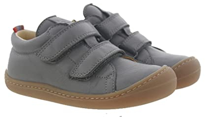 Koel Barfußschuhe Barefoot Lauflernschuh Bobby Leder Grau, Schuhgröße:EUR 23