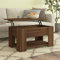 FIRBNUS Couchtisch Höhenverstellbar 79x49x41 cm Beistelltisch Wohnzimmertisch Höhenverstellbar Modern Stilvollen Kleiner Tisch Wohnzimmer Coffee Table Braun Eichen mit Verstecktes Fach