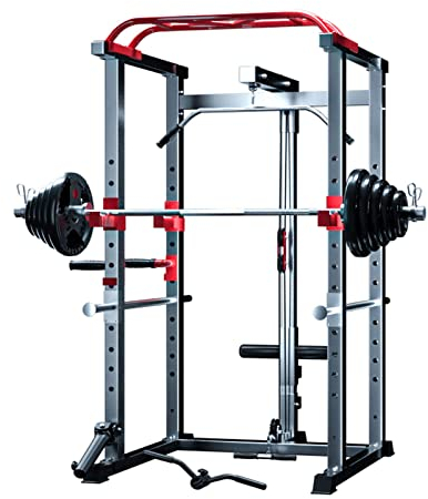 RALIRA Power Rack, Multifunktions-Heimhantelständer, verstellbares, umfassendes Trainingsgerät, Krafttrainingsausrüstung