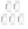 Door Strike Plate, Stainless Steel Stainless Steel Door Latch Strike Plate Polished Latch Retaining Plate Replacement Door Parts(5pcs)